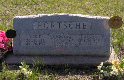 Edward was the sixth of nine children born to Matthias Portsche u his frau, Katharina Stiegelmeir. He married Maria Hotovec & together this couple had two children. Edward is buried in Riverside Cemetery, Crete, Saline County, Nebraska.