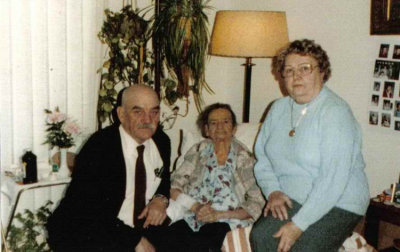Shown above is a photograph of Harold Everette Robinson, his mother Ottilla Tillie [Hahn] Robinson, Elsner, & his wife, Lucille Alena [Mattson] Robiinson. An original copy of this photograph is in possession of Salena Marie [Robinson] Mann.
