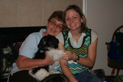 Mom and Andrea and Oscar