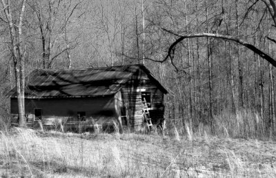 Old barn in Lineville Alabama USA