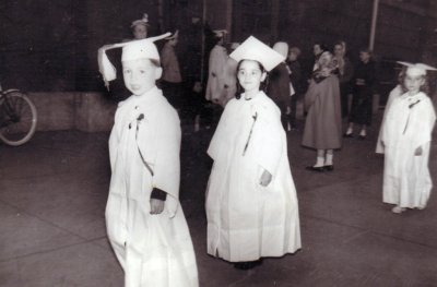 My mom's kindergarten graduation (middle)