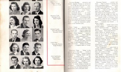 Dahlia Virgili Dalla Virgilli, 1941 Ligonier High School Yearbook