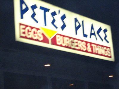 Eggs, Burgers, &... Things? (we didn't eat dinner here)