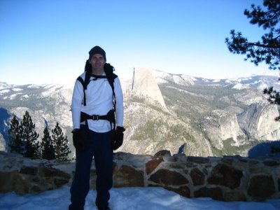 Tim and Half Dome at Washburn Point (*cue jaw drops*)