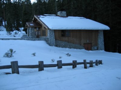 The Ski Hut in late afternoon