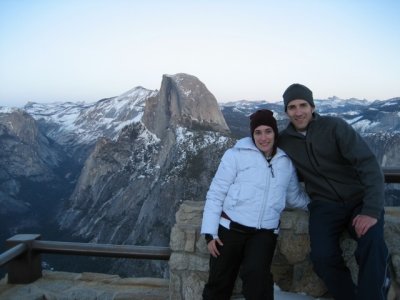 Tim and Della enjoy Half Dome