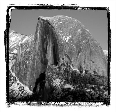 Half Dome from Glacier Point in Winter