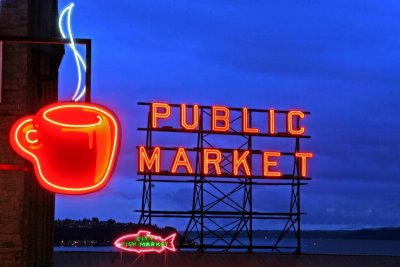 Pike Place Neon at Night V