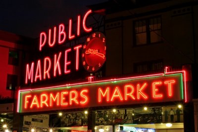 Pike Place Neon at Night III