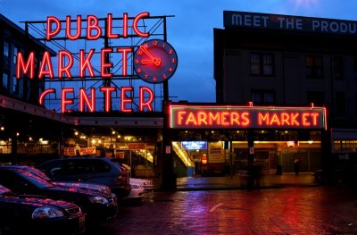 Pike Place Neon at Night IV