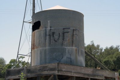 A water tank with my name on it