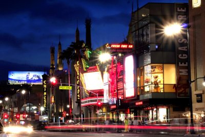 Hollywood Boulevard at Night