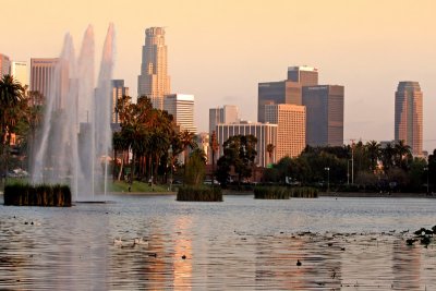 Los Angeles Skyline from Echo Park