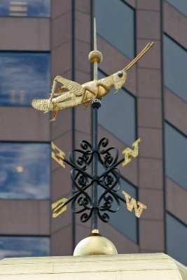 Faneuil Hall Detail - Grasshopper Weathervane Closeup