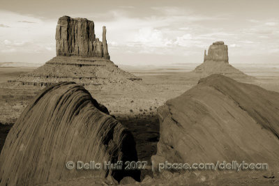 Monument Valley View - Sepia