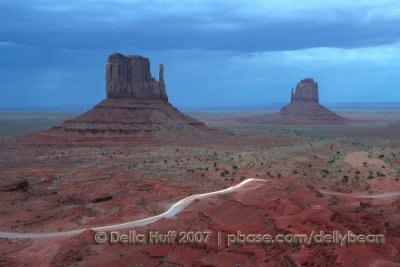 Dusk in Monument Valley
