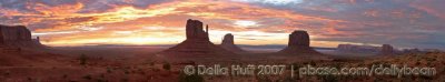 Monument Valley Sunrise Panorama