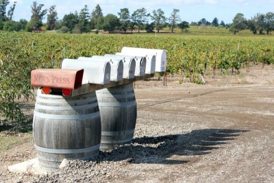 Mailboxes in Wine Country