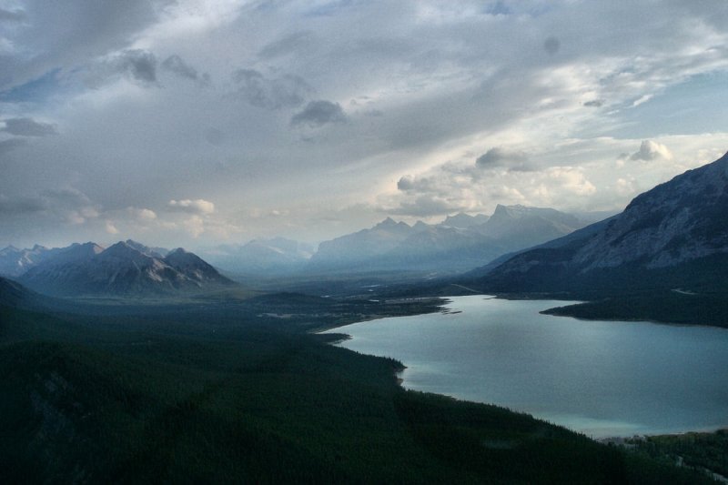 Abraham Lake near Cline River