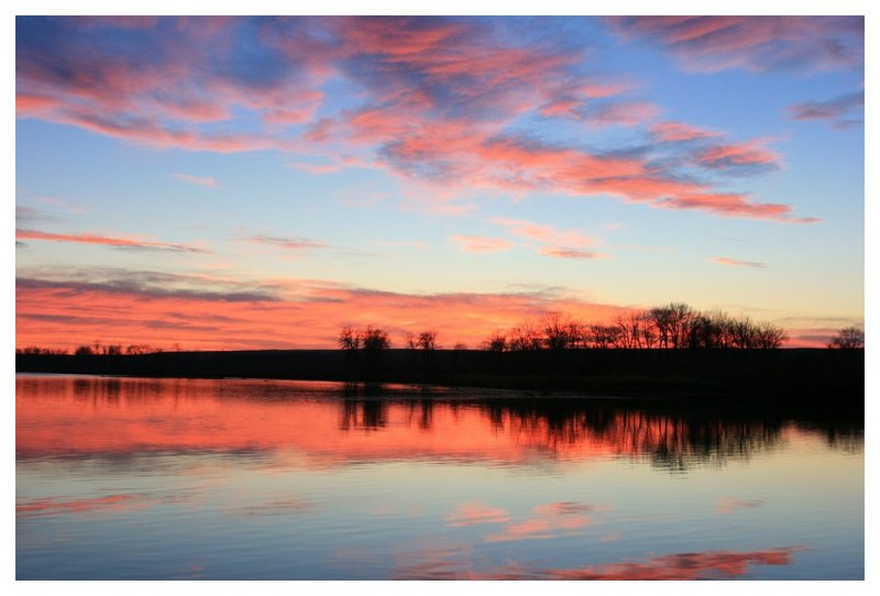 Sunset on the Bow River