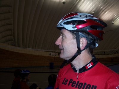 Stan at the Burnaby Velodrome