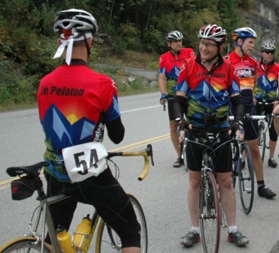 Chatting with Richard before the ride