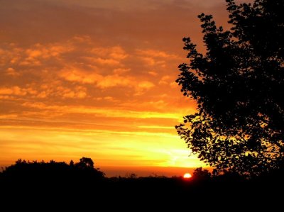 October Sunrise by Baskar