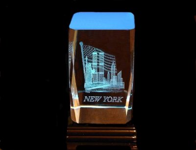 Laser Suspended in Memory  Glass, by M A Caro
