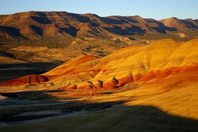 Painted Hills near Mitchell, OR at sunset