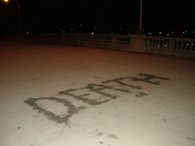 message in Grant Park