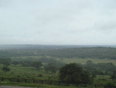 misty morning in the hill country
