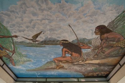 Mural No. 46 - Kiosko - The founding of Tenochtitlan (1978)