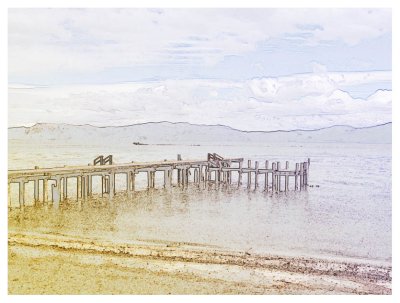 The old Pier at Tahoe_492e