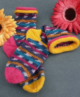 Home knitted socks