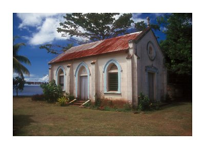 Old church on the island of Taveuni