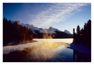 sunrise Maligne lake Jasper