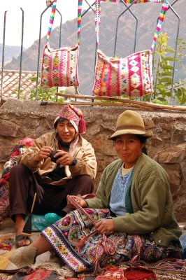 Shop owners at the Pisac Market