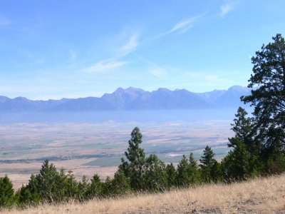 View of Flathead Valley and Mission Range