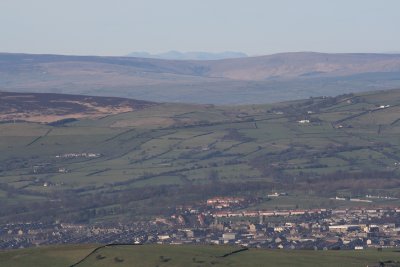 Colne and Scafell from Boulsworth Hill