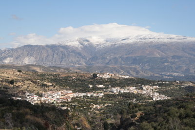Cerro del Caballo 3013m behind Albunuelas