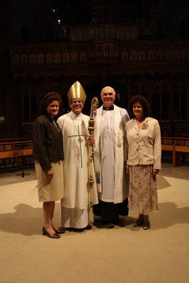 Christine, the Bishop of Manchester, Dad and Wendy, 