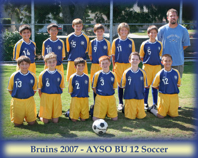 Bruins AYSO Soccer 2007