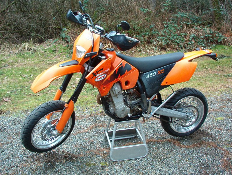 KTM 450XC in Motard Trim