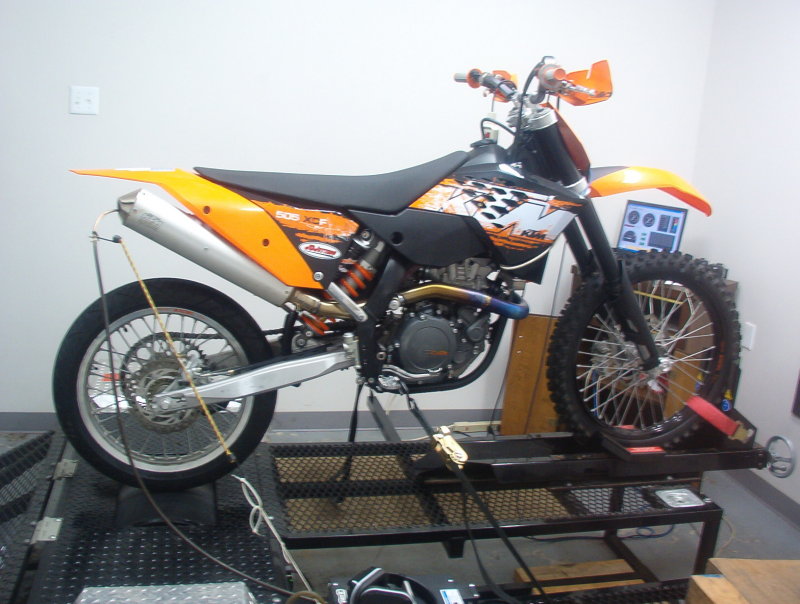 KTM 505 XCF Dyno Testing