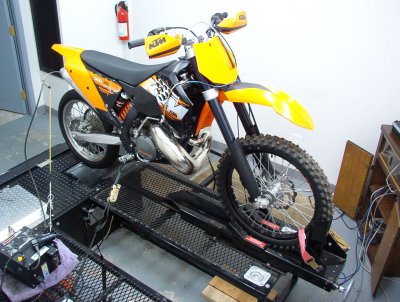 KTM 300XC with air/fuel monitoring