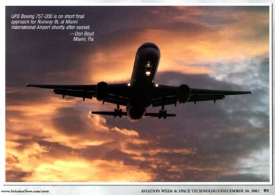 2002 - Aviation Week & Space Technology Annual Photo Contest Issue