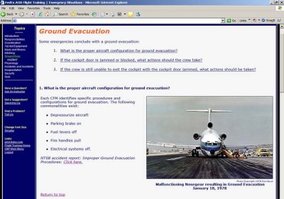 2007 - FedEx computer-based flight training module for pilots