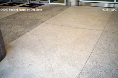 2007 - scratched stone walkway at the new South Terminal at Miami International Airport aviation stock photo #2234