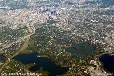 Downtown Minneapolis aerial stock photo #2108C