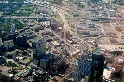 The western part of downtown Minneapolis aerial stock photo #2113